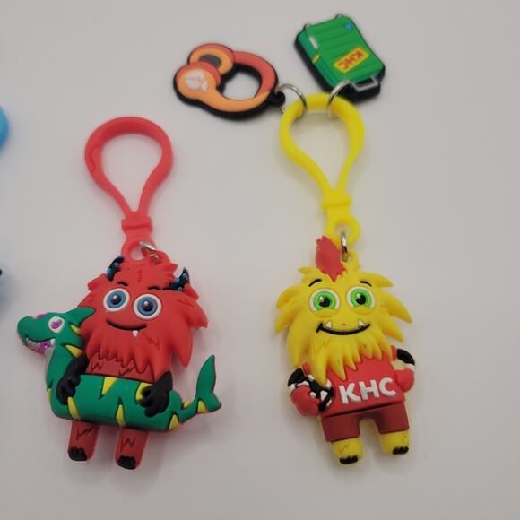 American Heart Association Kids Heart Challenge Lot 3 Characters Keychain Clip - Picture 3 of 4